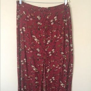 Floral maxi skirt